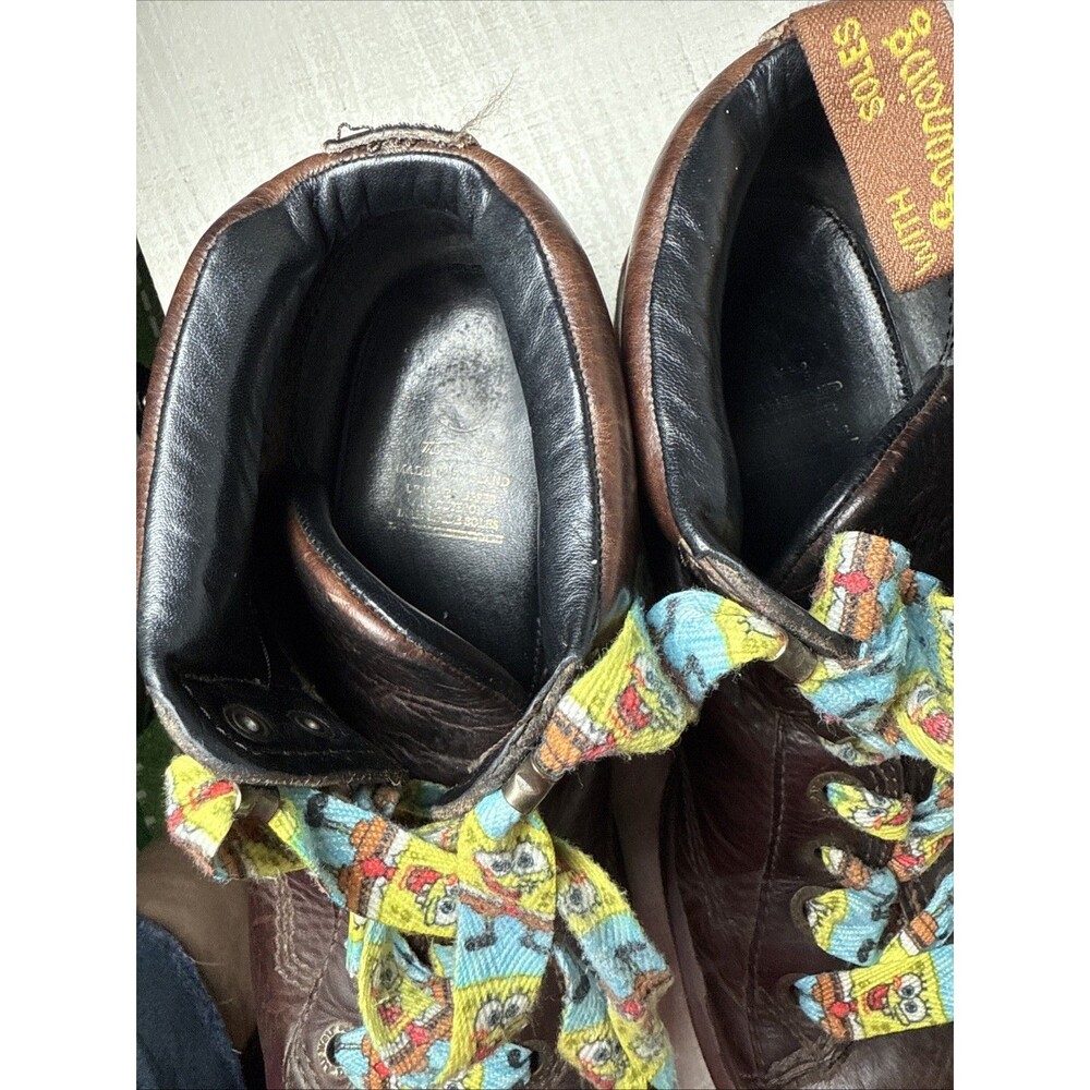 Vintage Dr Doc Marten's Boots Leather Brown 8287 England Grizzly Men's Size 8 - Picture 14 of 15